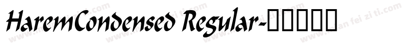 HaremCondensed Regular字体转换